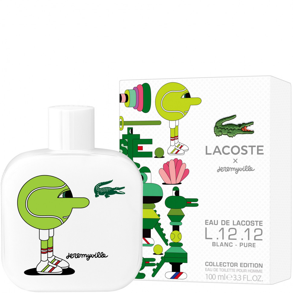 Lacoste L.12.12 Blanc Pure Collector Edition Pour Homme x Jeremyville 100 ml Lacoste L.12.12 Blanc Pure Collector Edition Pour Homme x Jeremyville 100 ml