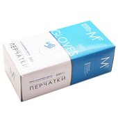 Ригла Перчатки нитриловые неопудренные размер M (200шт) Ригла Перчатки нитриловые неопудренные размер M (200шт)