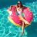 Надувной круг для плавания пончик розовый Strawberry Donut BG0001 - 80 см