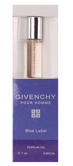 Масляные духи с феромонами Givenchy Pour Homme Blue Label 7 ml