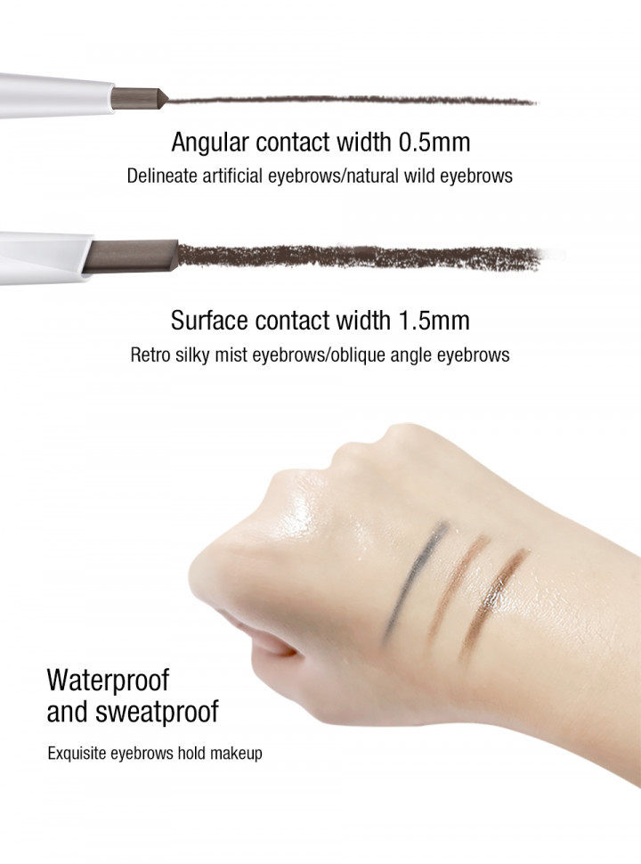 O.TWO.O Карандаш для бровей выдвижной арт. SC014 #02 dark brown 0.12 g.