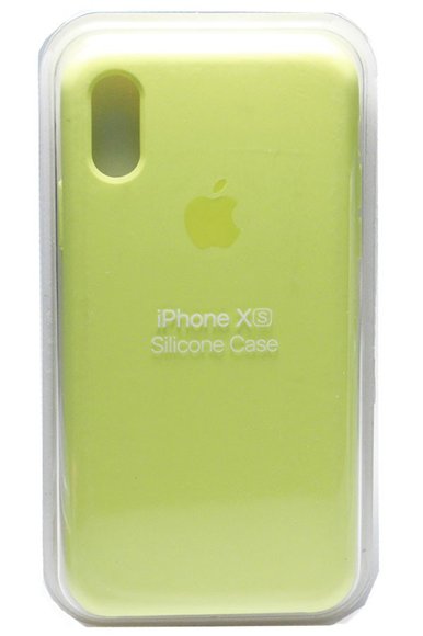 Силиконовый чехол для iPhone XS - (Салатовый)