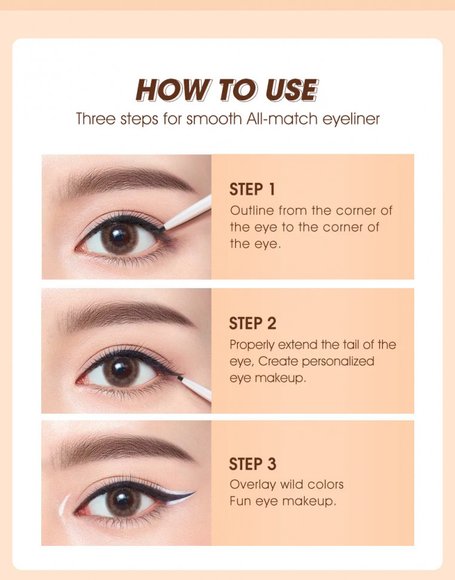 O.TWO.O Гелевая подводка для глаз Gel Eyeliner Waterproof Soft Eye Liner Pencil Quick Dry Makeup SC028 №03 - Light Brown