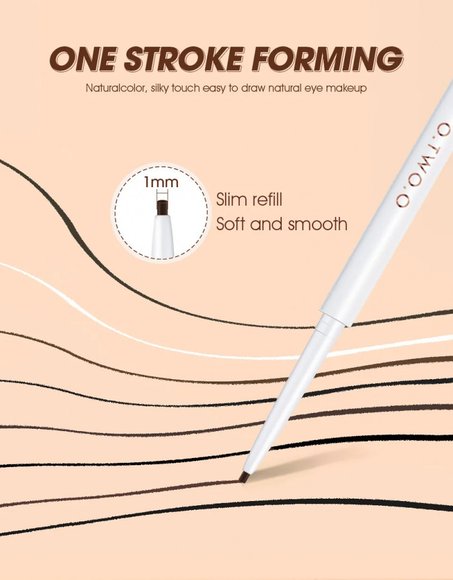 O.TWO.O Гелевая подводка для глаз Gel Eyeliner Waterproof Soft Eye Liner Pencil Quick Dry Makeup SC028 №02 Black