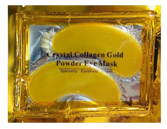 Коллагеновая маска для области вокруг глаз Pilaten Crystal (золотая)
