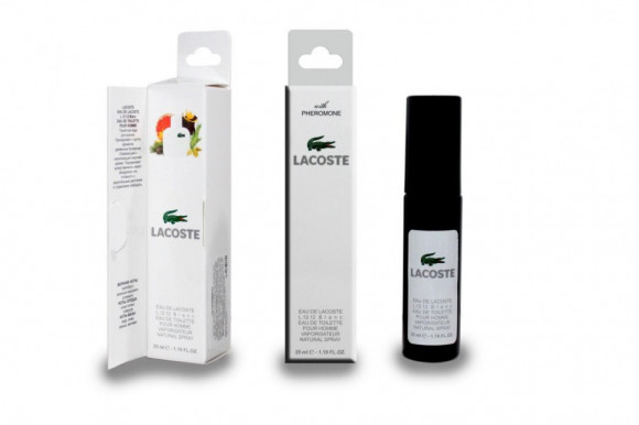 Духи с феромонами 35 ml Lacoste L.12.12. Blanc for men Духи с феромонами 35 ml Lacoste L.12.12. Blanc for men