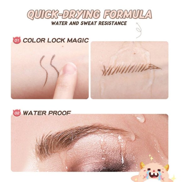 Жидкая подводка-карандаш для глаз Banxeer Monster Liquid Eyebrow Pen 1 ml Цвет №02 (Арт: BM12)