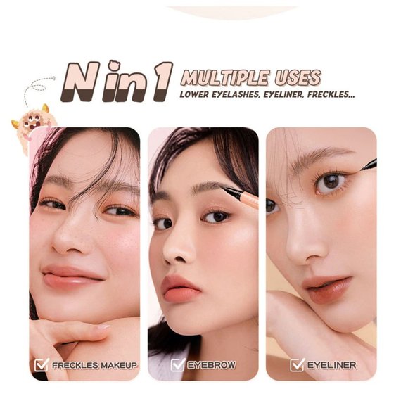 Жидкая подводка-карандаш для глаз Banxeer Monster Liquid Eyebrow Pen 1 ml Цвет №02 (Арт: BM12)