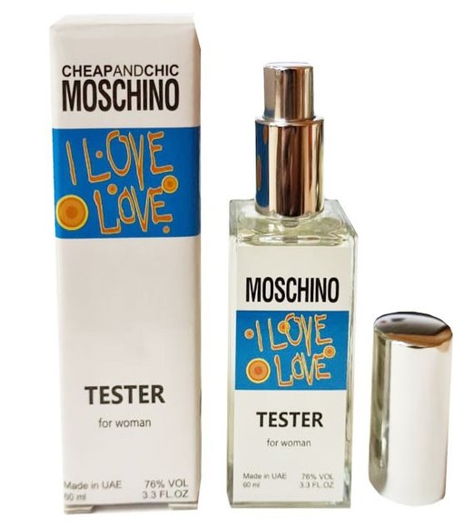 Тестер Moschino Cheap and Chic I Love Love for women 60 ml ОАЭ
