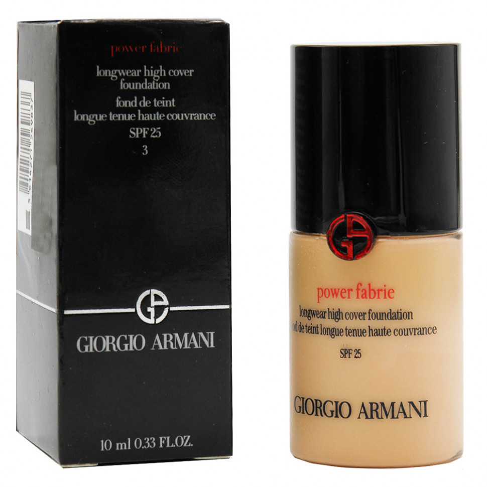 GIORGIO ARMANI Power Fabric Тональный крем для лица стойкий SPF 25, 30 мл