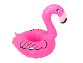 Пляжный надувной подстаканник для напитков в бассейн фламинго розовый