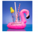 Пляжный надувной подстаканник для напитков в бассейн фламинго розовый