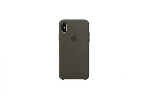 Силиконовый чехол для iPhone XR Тёмно-оливковый