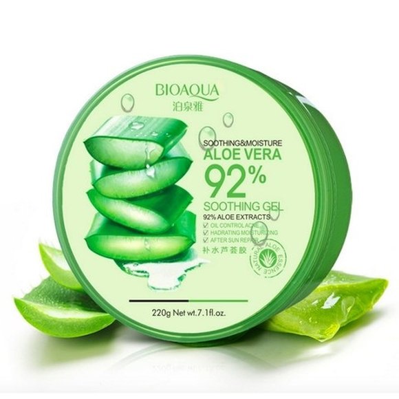Увлажняющий гель для лица и тела с натуральным соком Aloe Vera, 220гр BioAqua арт. 8370 Увлажняющий гель для лица и тела с натуральным соком Aloe Vera, 220гр BioAqua арт. 8370