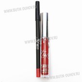 Kylie Holiday Edition Жидкая помада + карандаш для губ Mary Jok Kylie Holiday Edition Жидкая помада + карандаш для губ Mary Jok