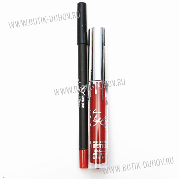 Kylie Holiday Edition Жидкая помада + карандаш для губ Mary Jok