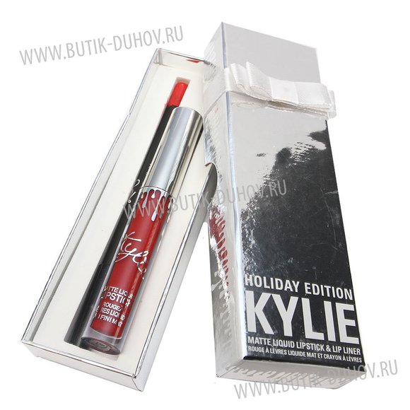 Kylie Holiday Edition Жидкая помада + карандаш для губ Mary Jok