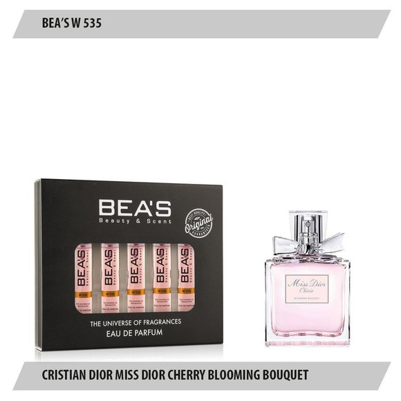 Парфюмерный набор Beas Cristian Dior Miss Dior Cherry Blooming Bouquet Women 5*5 ml W 535 Парфюмерный набор Beas Cristian Dior Miss Dior Cherry Blooming Bouquet Women 5*5 ml W 535