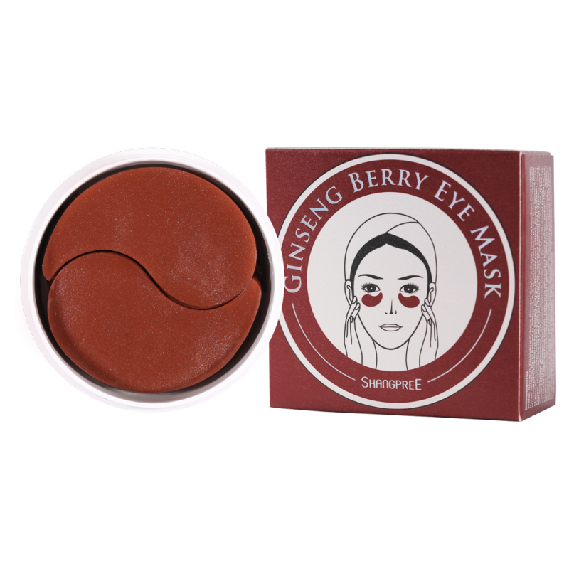 Shangpree Ginseng Berry Eye Mask патчи для глаз с экстрактом женьшеня  60шт - уценка (порвана коробка)