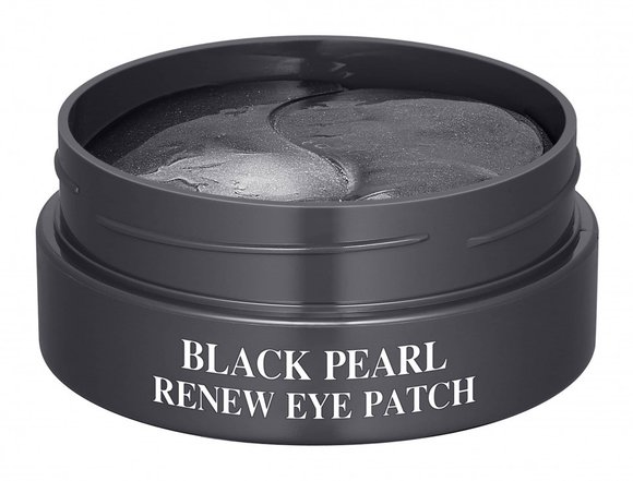 Гидрогелевые патчи для области вокруг глаз с экстрактом жемчуга SNP Black Pearl Renew Eye Patch 60 шт. - уценка