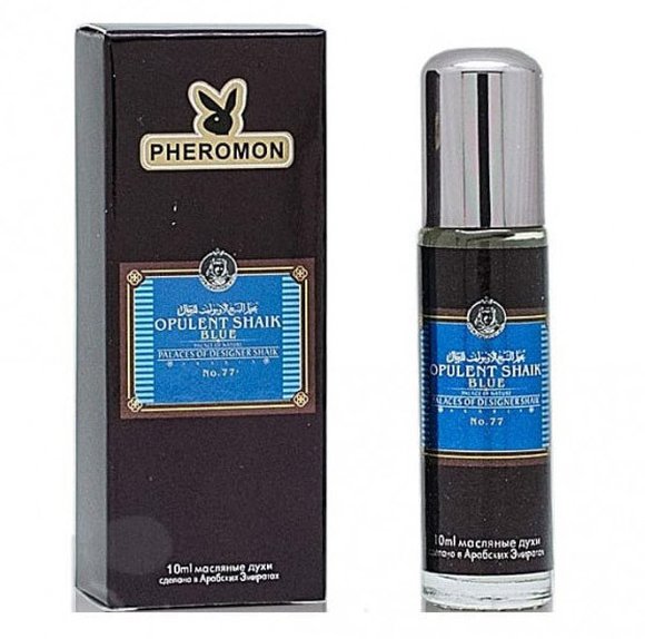 Духи с феромонами  Opulent Shaik Blue №77 for Men 10 ml (шариковые)