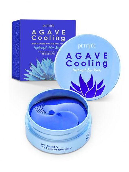 Охлаждающие гидрогелевые патчи с экстрактом агавы Petitfee Agave Cooling Hydrogel Eye Patch (60шт) - уценка (рваная коробка)
