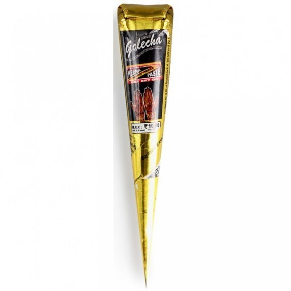 Хна для Мехенди Golecha быстросохнущая в конусе - черная Хна для Мехенди Golecha быстросохнущая в конусе - черная