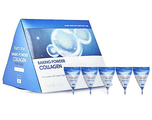 Скраб для очищения пор FarmStay Baking Powder Collagen Pore Scrub 7 г х 25 шт Скраб для очищения пор FarmStay Baking Powder Collagen Pore Scrub 7 г х 25 шт