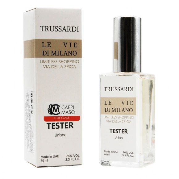 Тестер Trussardi Le Vie Di Milano Limitless Shopping Via Della Spiga unisex 60 ml ОАЭ Тестер Trussardi Le Vie Di Milano Limitless Shopping Via Della Spiga unisex 60 ml ОАЭ