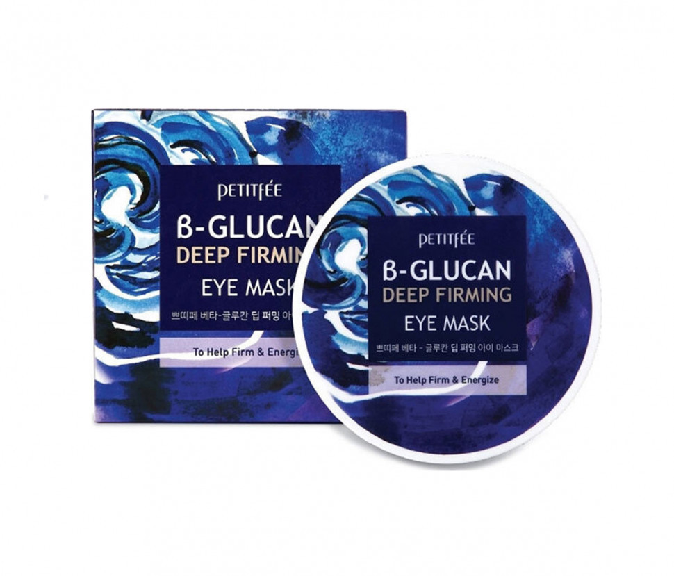 Тканевые патчи для кожи вокруг глаз c бета-глюканом Petitfee B-Glucan Deep Firming Eye Mask 60шт