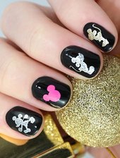 Трафареты для дизайна ногтей Esmalte T 19