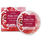 Осветляющие тканевые патчи для глаз с витаминным комплексом Petitfee Pink Vita Brightening Eye Mask 60шт Осветляющие тканевые патчи для глаз с витаминным комплексом Petitfee Pink Vita Brightening Eye Mask 60шт