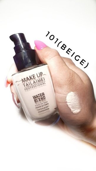Тональный крем Make Up For Ever Water Blend Face and Body Foundation №101 Beige