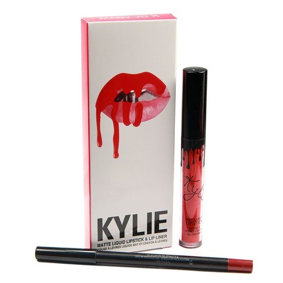Жидкая матовая помада+карандаш KYLIE - Mary Jo K (1шт)