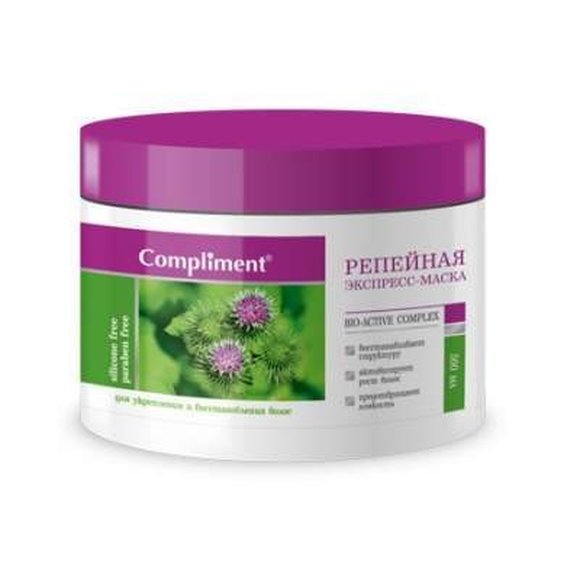 Маска для волос compliment РепейнаяДля укрепления и восстановления волос 500мл