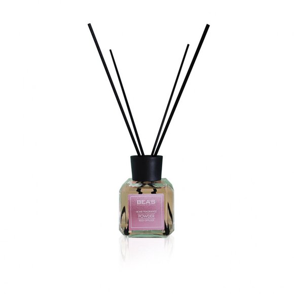 Ароматический диффузор с палочками Beas Powder - Пудровый аромат 120 ml