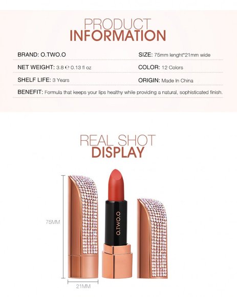 Помада для губ O.TWO.O Galaxy s Kiss Lipstick (арт. LE001) №09