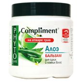 Compliment Алоэ Бальзам для сухих и ломких волос, На основе трав, 500 ml Compliment Алоэ Бальзам для сухих и ломких волос, На основе трав, 500 ml