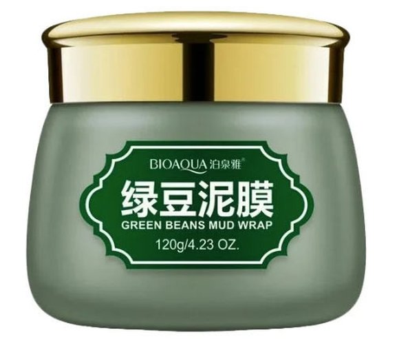BioAqua Противовоспалительная очищающая маска с вулканической грязью и бобами, 120 г