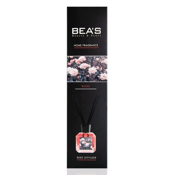 Ароматический диффузор с палочками Beas Rose - Роза 120 ml
