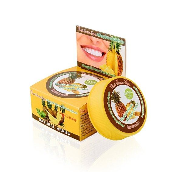 Зубной порошок с ананасом 25 гр Thai Siam Spa Pineapple Extract Herbal Toothpaste Зубной порошок с ананасом 25 гр Thai Siam Spa Pineapple Extract Herbal Toothpaste