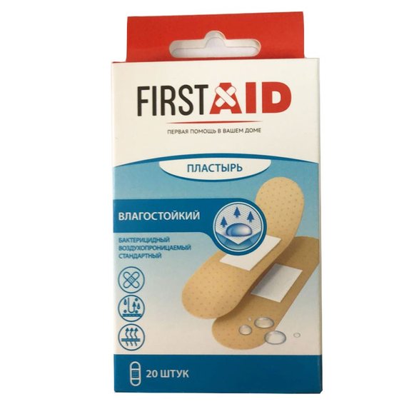 Firstaid пластырь влагостойкий воздухопроницаемый стандартный (20 шт.)