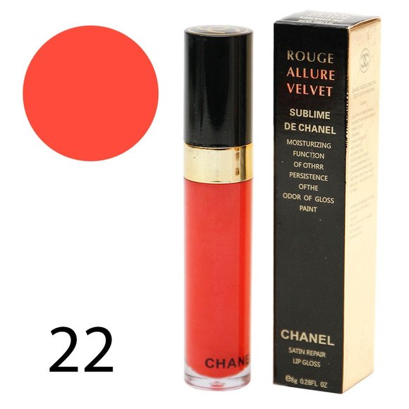 Блеск для губ Chanel Rouge Allure Velvet Sublime 8g №22 (1шт)