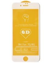 Защитное стекло 6D 9H Glass Pro для iPhone 7 - белый