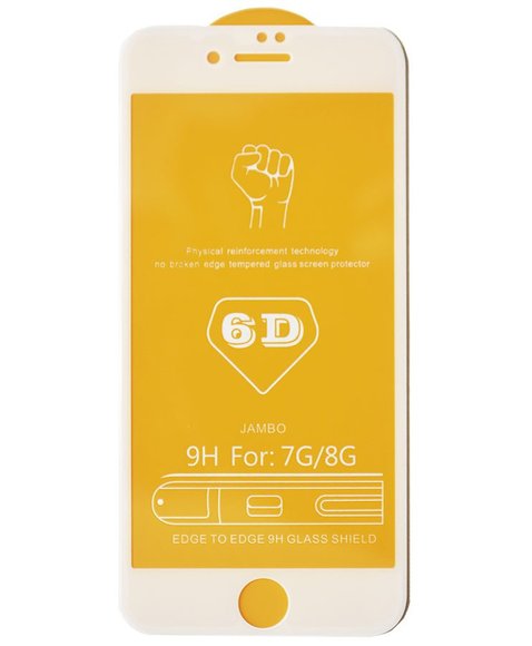 Защитное стекло 6D 9H Glass Pro для iPhone 7 - белый Защитное стекло 6D 9H Glass Pro для iPhone 7 - белый