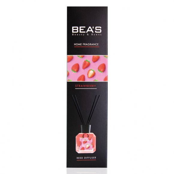 Ароматический диффузор с палочками Beas Strawberry - Клубника 120 ml