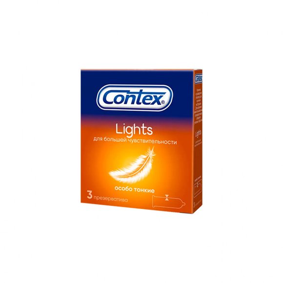 Презервативы Contex Lights особо тонкие (3 шт. в упаковке)