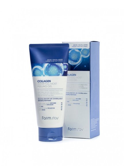 Пилинг отшелушивающий с коллагеном FarmStay Collagen Water Full Moist Peeling Gel 180 ml