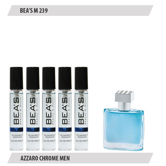 Парфюмерный набор Beas Azzaro Chrome Men 5*5 ml M 239 Парфюмерный набор Beas Azzaro Chrome Men 5*5 ml M 239