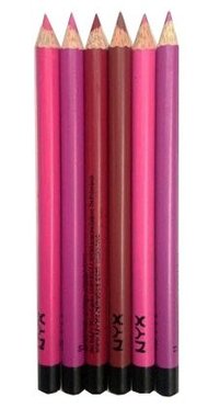 Карандаши для губ NYX В (6шт) цветные